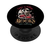 Snow Is Falling Books Are Calling Winter Reading PopSockets Adhesive PopGrip