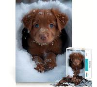 Snow Labrador Retriever 1000 Pieces Jigsaw Puzzles for Teenagers Memory Upgrade Casual Relax Sharp Cut Art Display (38x52cm)