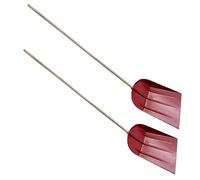 Snow Leaf Grass Shovel Scoop Remover Clearer Cleaning Extra Long Handle 2pc