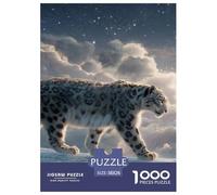 Snow Leopard 1000 Piece Jigsaw Puzzle Family Game Creative Animal Jigsaw Puzzle Puzzle Game for Adults And Kids 38x26cm/1000pcs
