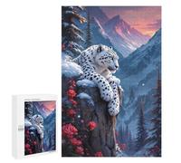Snow Leopard 1000 Piece Jigsaw Puzzles for Adults And Kids Age 12 Years Up 1000 PCS