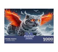 Snow Leopard 1000 Piece Jigsaw Puzzles for Adults Wildlife Educational Games Birthday Gifts for Women And Man Art Colorful DIY Craft 38x26cm/1000pcs