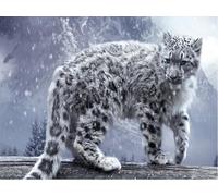 Snow Leopard 1000 Piece Wood Puzzle For Adults Jigsaw Puzzles Educational Challenge DIY Game Home Wall Art Decoration