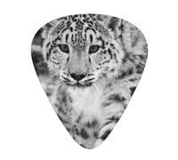 Snow Leopard,12 Pcs Guitar Pick,3 Different Thickness Plectrums for Acoustic Guitar Bass Ukulele (0.46mm 0.96mm 0.71mm)