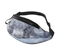 Snow Leopard Animals Fanny Pack for Women Men Fashion Waist Bag Belt Bags with Adjustable Strap Casual Bum Bag for Cycling Workout Hiking Traveling Running Sport