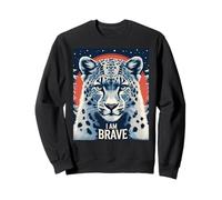 SNOW LEOPARD BRAVE I AM BRAVE Sweatshirt