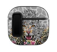 Snow Leopard Cheetah Slim Compatible with Airpods 4 Case Protective Hard Cover Skin
