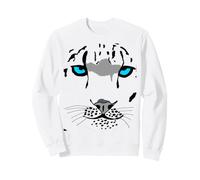Snow Leopard Costume Big Wild Cat Tiger Halloween Wildcat Sweatshirt