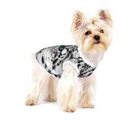 Snow Leopard,Cotton Sleeveless Pet T-Shirt Soft Stretchy Puppy Breathable Vest,M
