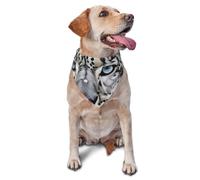 Snow Leopard Dog Bandana Pet Scarf Accessories for Small Medium Dogs Cats Photo Prop, Triangle Pet Bandanas Adjustable Puppy Bib Washable Dog Kerchief Puppy Neckerchief