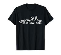 Snow Leopard How I Roll Kids Funny Snow Leopard T-Shirt