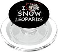 SNOW LEOPARD I LOVE SNOW LEOPARDS PopSockets PopGrip for MagSafe