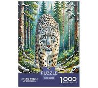 Snow Leopard Jigsaw Puzzles Puzzles for Adults Kids. 1000 Piece Impossible Challenge Toy Educational Games Home Decoration for Educational Games Gifts 38x26cm/1000pcs