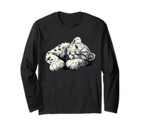 Snow Leopard Lover White Leopard Animal Snow Leopard Face Long Sleeve T-Shirt