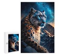 Snow Leopard Majesty -1 Hobby Jigsaw Puzzle for Adults, 1000 PCS, A Relaxing Challenge for Adult Puzzle Enthusiasts, for Family Nights