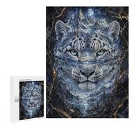 Snow Leopard Mountain Landscape Jigsaw Puzzle for Adults And Families, 500 PCS, A Mindful Leisure Activity for Puzzle Lovers, for Family Fun