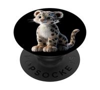 Snow Leopard Panther Big Cats Panthers Cute Snow Leopards PopSockets Adhesive PopGrip