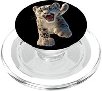 Snow Leopard Panther Big Cats Panthers Cute Snow Leopards PopSockets PopGrip for MagSafe