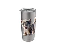 Snow Leopard Panther Big Cats Panthers Cute Snow Leopards Stainless Steel Insulated Tumbler