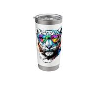 Snow Leopard Panther Big Cats Panthers Cute Snow Leopards Stainless Steel Insulated Tumbler