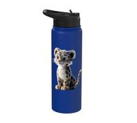 Snow Leopard Panther Big Cats Panthers Cute Snow Leopards Stainless Steel Insulated Water Bottle