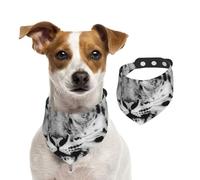Snow Leopard,Pet Bib Scarf Cats Dog Bandana Dogs Towel Bib Adjustable Pet Scarf,S