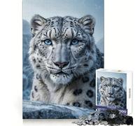 Snow Leopard Portrait(1000 Piece Jigsaw Puzzles for Adults Teenagers Skill Toy Soothing Fun Tight Edge Festival Gift (50x75cm)