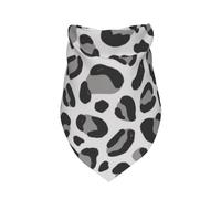 Snow Leopard Print,Bib Scarf Triangle Hood Adjustable Pet Scarf Washable Hood Suitable for Small, Medium and Large Dogs and Cats