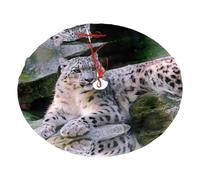 Snow Leopard Print Christmas Tree Skirt For Christmas, New Year Halloween Celebrations