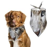Snow Leopard - Snow Ghost Dog Bandanas Triangle Dog Bibs Cute Pet Scarf Kerchief for Small Medium Large Pet