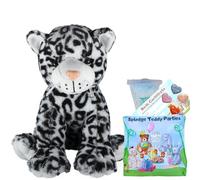 Snow Leopard - Soft Plush Toy - 16 inch / 40cm - Build make your own Teddy Bear Kit - no sew