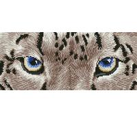 Diamond Dotz - Diamond Painting Kit - Snow Leopard Spy 42cm x 18cm