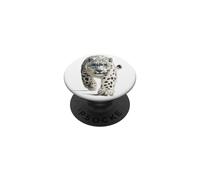 Snow Leopard Stare Snow Leopard Stalk Fierce Snow Leopard PopSockets Adhesive PopGrip
