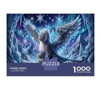 Snow Leopards 1000 Piece Birthday Gift Jigsaw Puzzle Crystal Ice Cave Concentration Training Mental Relaxation Home Display Wall Decor 70x50cm/1000pcs