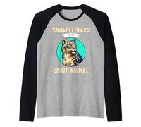 Snow Leopards Snow Leopard is My Spirit Animal Raglan Baseball Tee