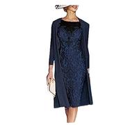 Snow Lotus Women's 2 pc's ,Knee Bridal Gown,20,Navy