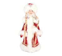Snow Maiden Christmas Decorations Toys Christmas Decoration for Home Maiden Christmas Snow Ornaments Red/Blue Cute Cute with Gifts Christmas 15.37" Red/Blue For Hat, 15.37" Ornament, Chri