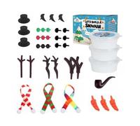 Snow Man Craft - Make A Snow Man Kit | Modeling Modeling Air Dry Clay for Kids | for Party Holiday Winter Activities Classroom Class School Play Celebration