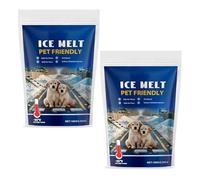 Snow Melting and Deicing Agent, Pet Friendly Ice Melt, Quick Acting Windshield Deicer, Friendly Snow Melting Agent The Safetys of Concrete Friendly Snow Melting Gods (2 Pcs)