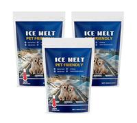 Snow Melting and Deicing Agent, Pet Friendly Ice Melt, Quick Acting Windshield Deicer, Friendly Snow Melting Agent The Safetys of Concrete Friendly Snow Melting Gods (3 Pcs)