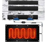 Snow Melting Mat for Driveways and Walkways | PVC Anti-Slip Outdoor Ice Melting Mat with Power Cord(40x160cmx1Pcs)