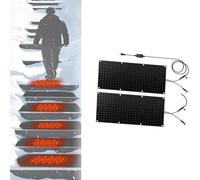 Snow Melting Mat for Outdoor Use - Slip-Proof Rubber Walkway,Stair Mats,Power Cord - Efficient Ice and Snow Removal(25.4x76.2cmx2Pcs)