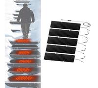 Snow Melting Mat for Outdoor Use - Slip-Proof Rubber Walkway,Stair Mats,Power Cord - Efficient Ice and Snow Removal(30x150cmx5Pcs)