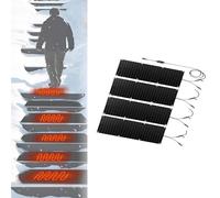 Snow Melting Mat for Outdoor Use - Slip-Proof Rubber Walkway,Stair Mats,Power Cord - Efficient Ice and Snow Removal(30x120cmx4Pcs)