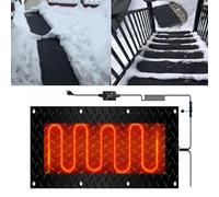 Snow Melting Mat - Non-Slip Rubber Outdoor Snow Mat with Power Cord for Winter(25.4x76.2cmx1Pcs)