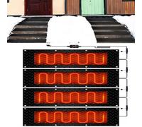 Snow Melting Mats for Outdoor Stairs - Slip-Proof Devise with Power Cord for Winter and Ice Prevention(40x200cmx4Pcs)