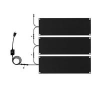 Snow Melting Mats Outdoor Anti Slip Design,with Power Cord Snow Melting Walkway Mat Trusted Snow and Ice Melting Mats,for Stairs Doorways Staircases（10x30in）