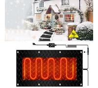 Snow Melting Mats - Slip-Proof, Waterproof, and Easy to Install - 2 in/h Melting Speed with Power Cord and Connector(30x150cmx1Pcs)