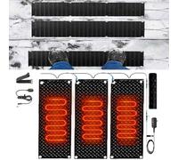 Snow Melting Outdoor Mats - for Winter Snow Removal, Non-Slip Stair Heating Mats, 2 Pcs 30x150cm/12x60in(30x120cmx3Pcs)
