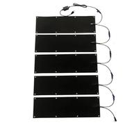 Snow Melting Walkway Mat, Snow Ice Melting Mat Slip-Proof Rubber Heated Mats Connection W/Power Cord Heated Driveway Pad for Winter Outdoor Stairs Sidewalks Garages Decks,5 Pieces,13x60in